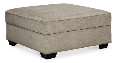 Bovarian 2-Piece Sectional with Ottoman in Stone