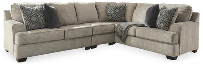 Bovarian 3-Piece RAF Sectional in Stone Chenille