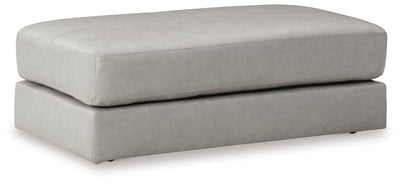 Amiata 2-Piece Sectional with Chaise and Ottoman in Glacier