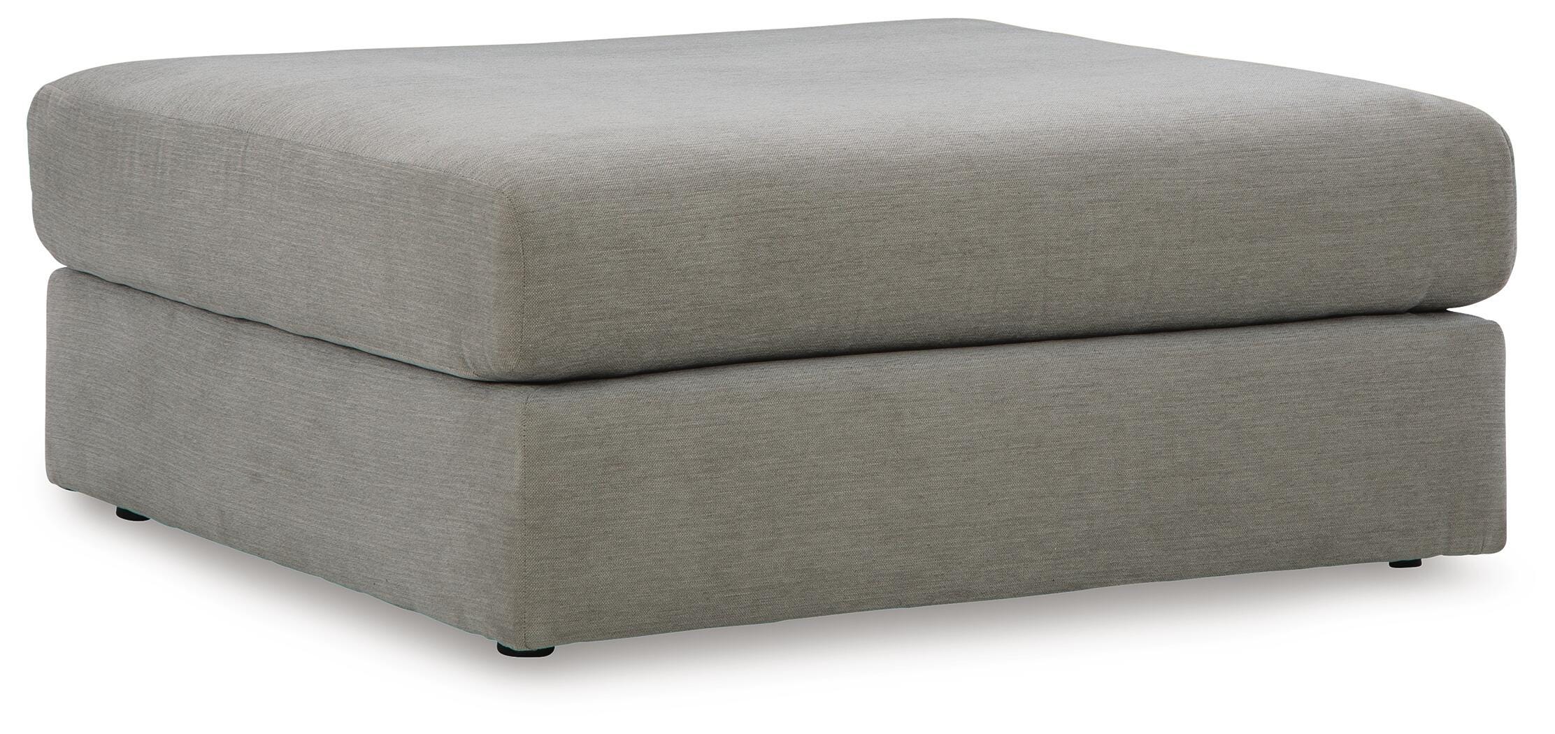 Avaliyah 4-Piece Sectional and Oversized Accent Ottoman in Ash