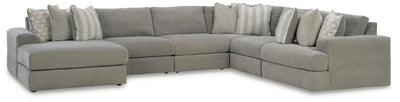 Avaliyah 6-Piece LAF Sectional in Ash Chenille