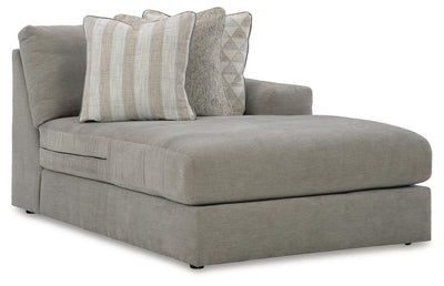 Avaliyah 7-Piece RAF Chaise Sectional in Ash Chenille