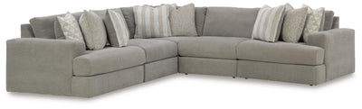 Avaliyah 5-Piece Sectional in Ash Chenille
