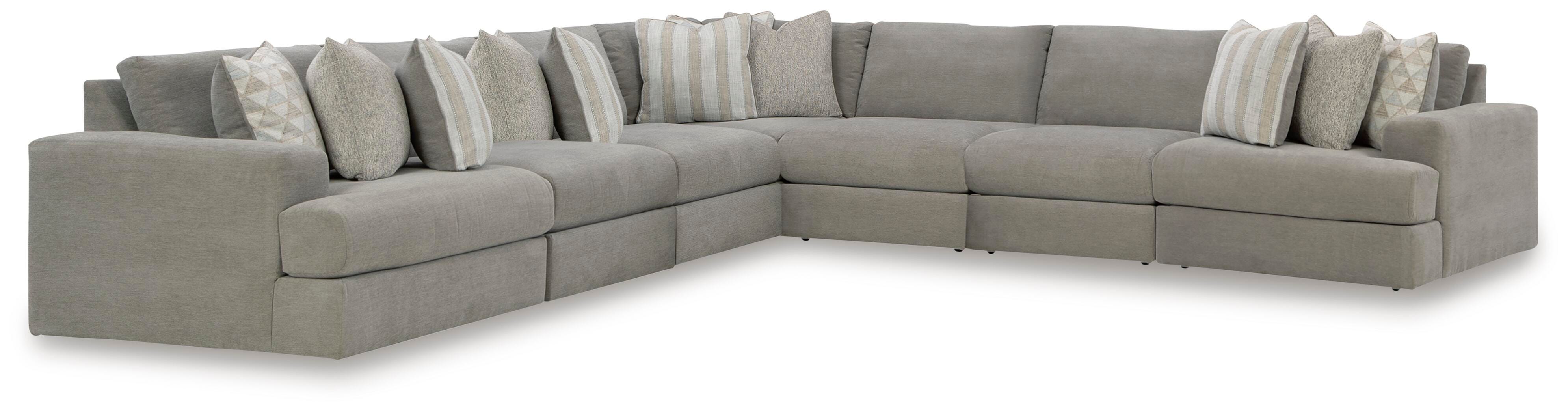 Avaliyah 7-Piece Sectional in Ash Chenille