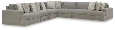 Avaliyah 7-Piece Sectional in Ash Chenille