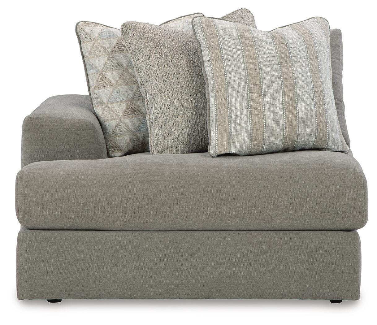 Avaliyah 7-Piece RAF Chaise Sectional in Ash Chenille