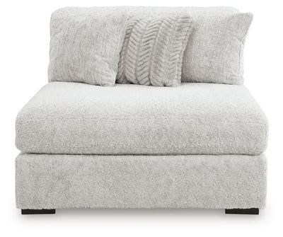 Cuddle Plush 6-Piece Sectional with RAF Chaise in Arctic Chenille and Velvet