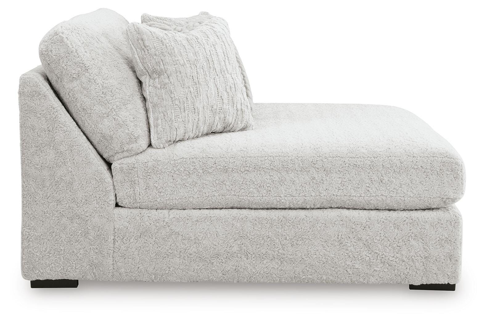 Cuddle Plush 5-Piece Sectional with Chaise in Arctic