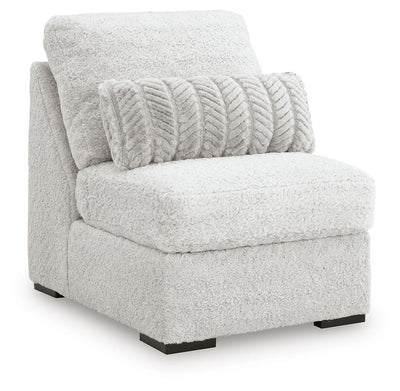 Cuddle Plush 5-Piece Sectional with Chaise in Arctic
