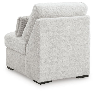 Cuddle Plush 5-Piece Sectional with Chaise in Arctic