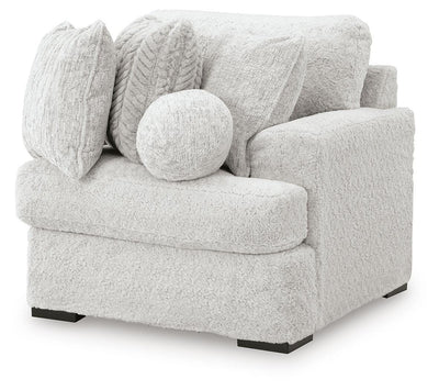 Cuddle Plush 5-Piece Sectional with Chaise in Arctic