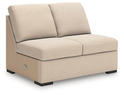 LadyMae 4-Piece LAF Chaise Sectional in Twill Performance Fabric and Next-Gen Nuvella