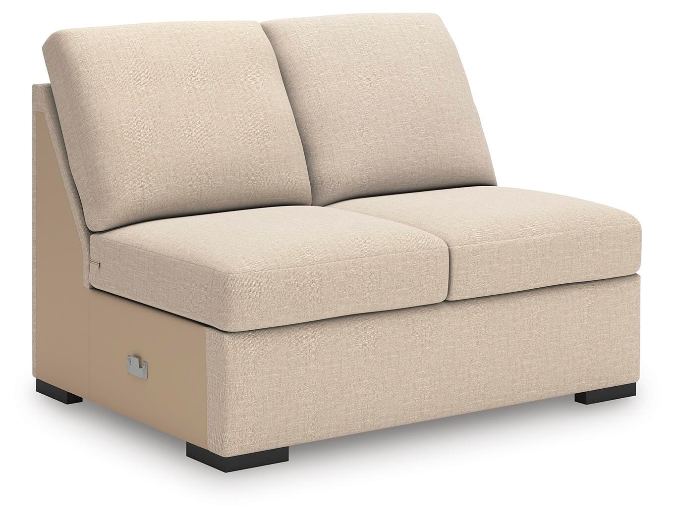 LadyMae 4-Piece RAF Chaise Sectional in Twill Performance Fabric and Next-Gen Nuvella