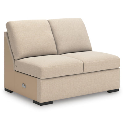 LadyMae 4-Piece LAF Chaise Sectional in Twill Performance Fabric and Next-Gen Nuvella