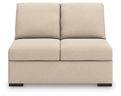LadyMae 4-Piece LAF Chaise Sectional in Twill Performance Fabric and Next-Gen Nuvella