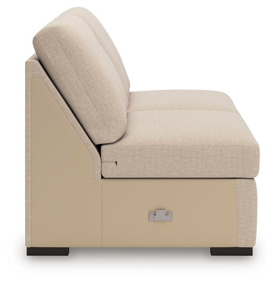 LadyMae 5-Piece RAF Chaise Sectional in Twill Performance Fabric and Next-Gen Nuvella