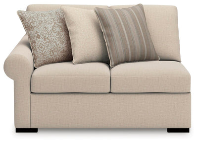 LadyMae 4-Piece Sectional in Twill