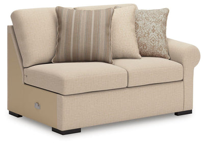 LadyMae 4-Piece Sectional in Twill