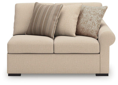 LadyMae 4-Piece Sectional in Twill