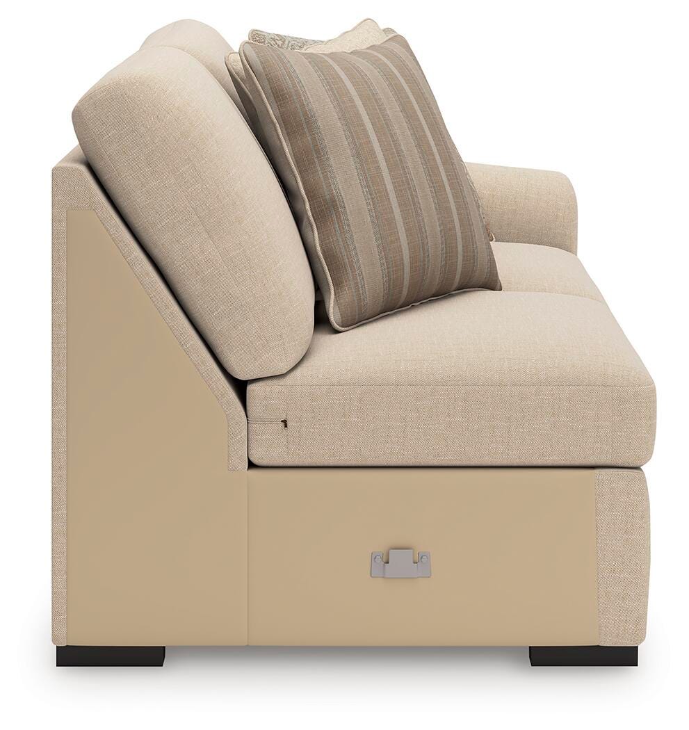 LadyMae 4-Piece Sectional in Twill