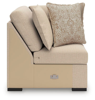 LadyMae 3-Piece Sectional in Twill Performance Fabric and Next-Gen Nuvella