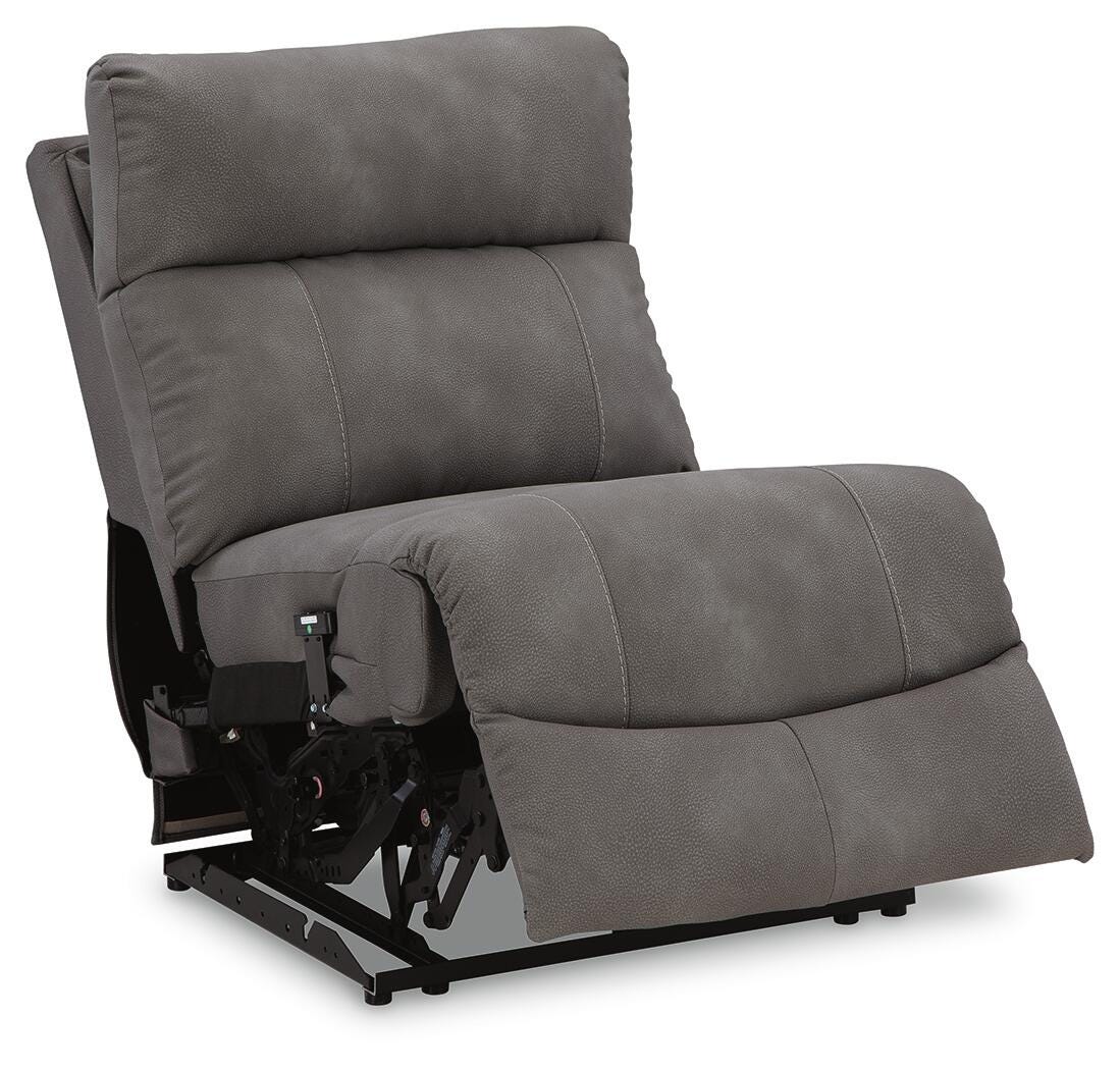 Next-Gen Durapella 6-Piece Power Reclining Sectional in Slate Microfiber