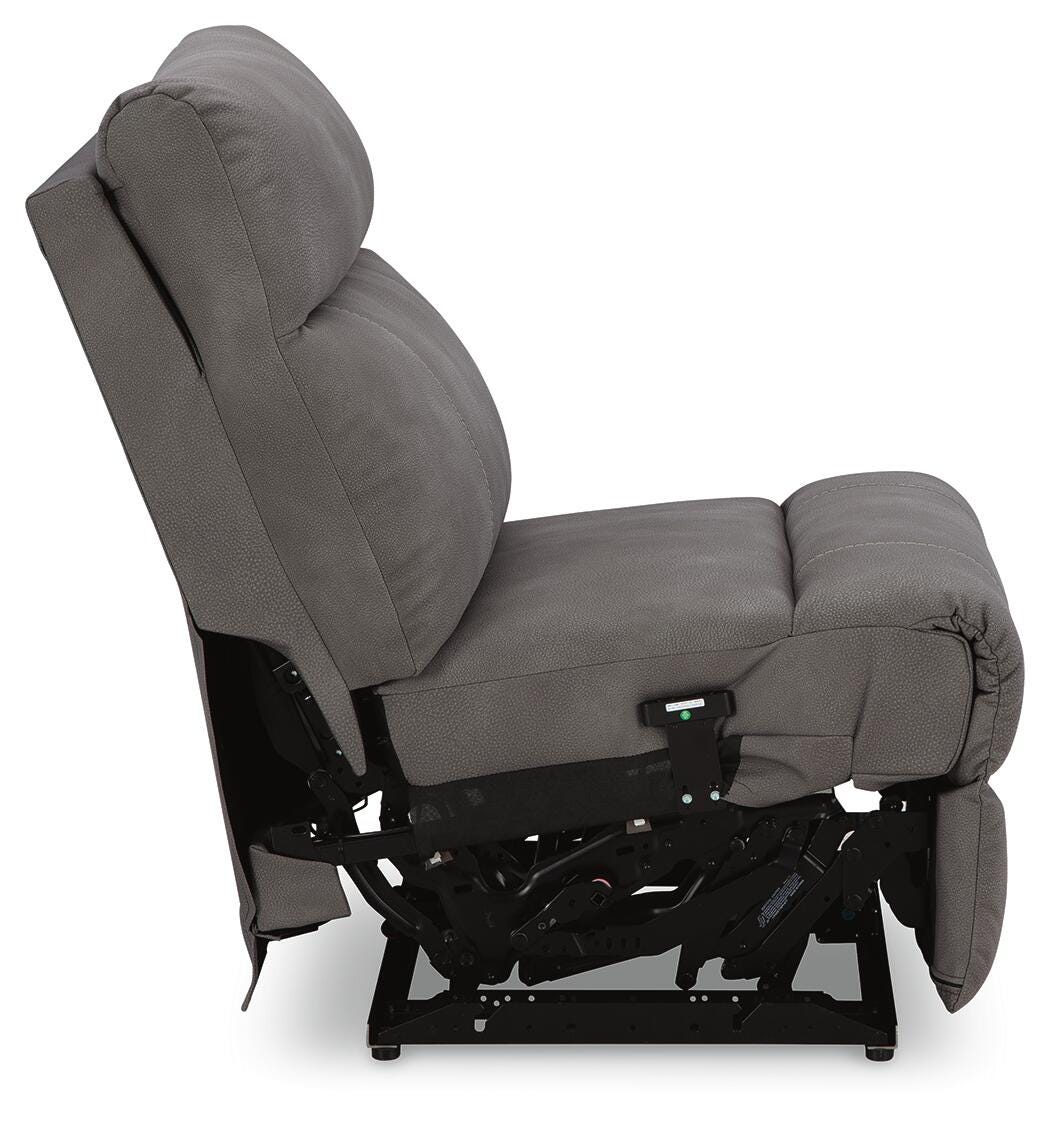 Next-Gen Durapella 6-Piece Power Reclining Sectional in Slate Microfiber