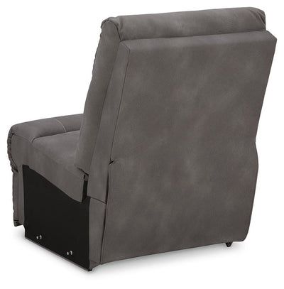 Next-Gen Durapella 6-Piece Power Reclining Sectional in Slate Microfiber