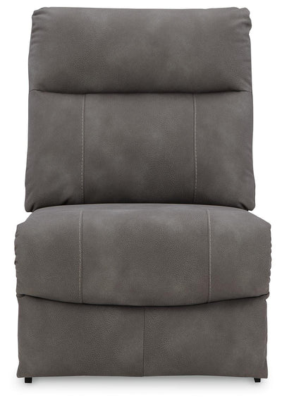 Next-Gen Durapella 5-Pc Power Reclining Sectional in Slate Microfiber