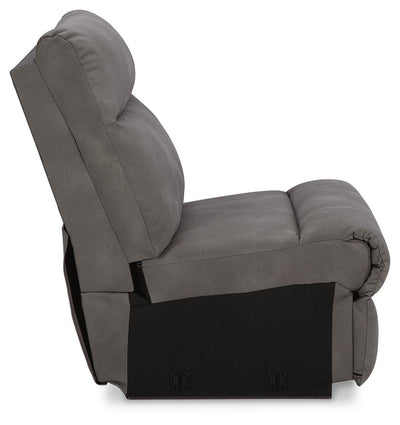Next-Gen Durapella 5-Piece Power Reclining Sectional in Slate Microfiber