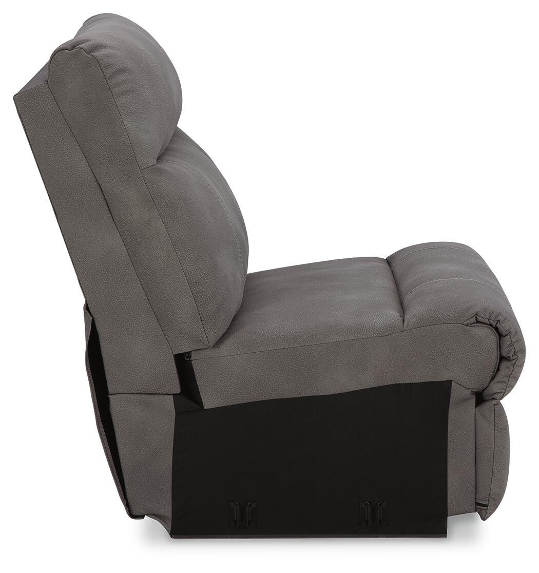 Next-Gen Durapella 3-Piece Power Reclining Sectional Sofa in Slate Microfiber
