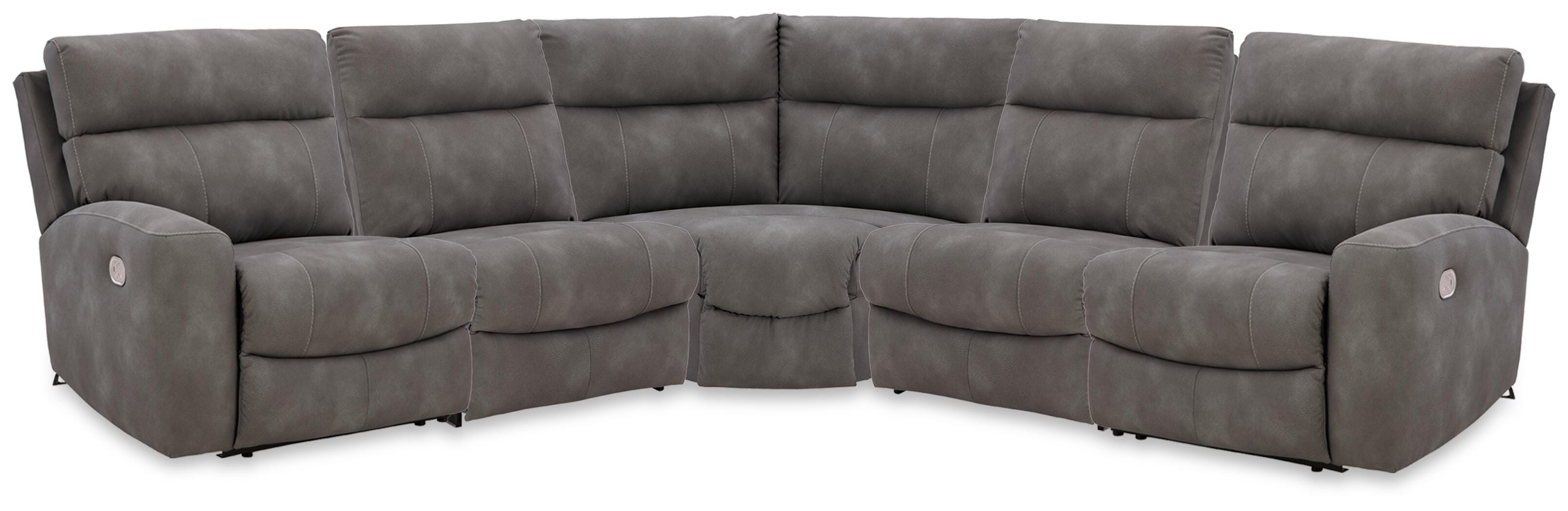 Next-Gen Durapella 5-Piece Power Reclining Sectional Sofa in Slate