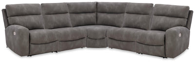 Next-Gen Durapella 5-Piece Power Reclining Sectional Sofa in Slate
