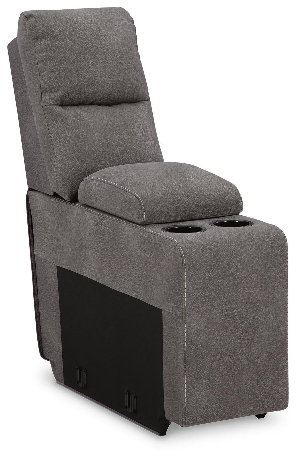 Next-Gen Durapella 5-Pc Power Reclining Sectional in Slate Microfiber