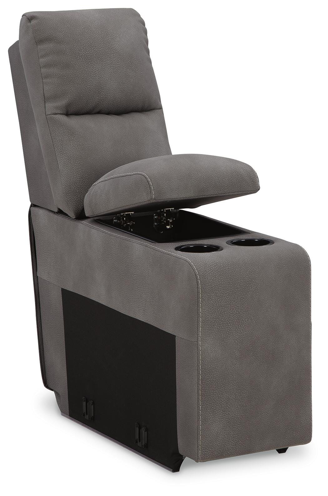Next-Gen Durapella 5-Pc Power Reclining Sectional in Slate Microfiber