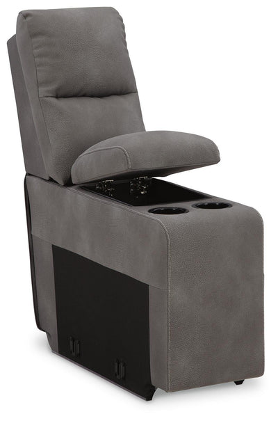 Next-Gen Durapella 6-Piece Power Reclining Sectional in Slate Microfiber