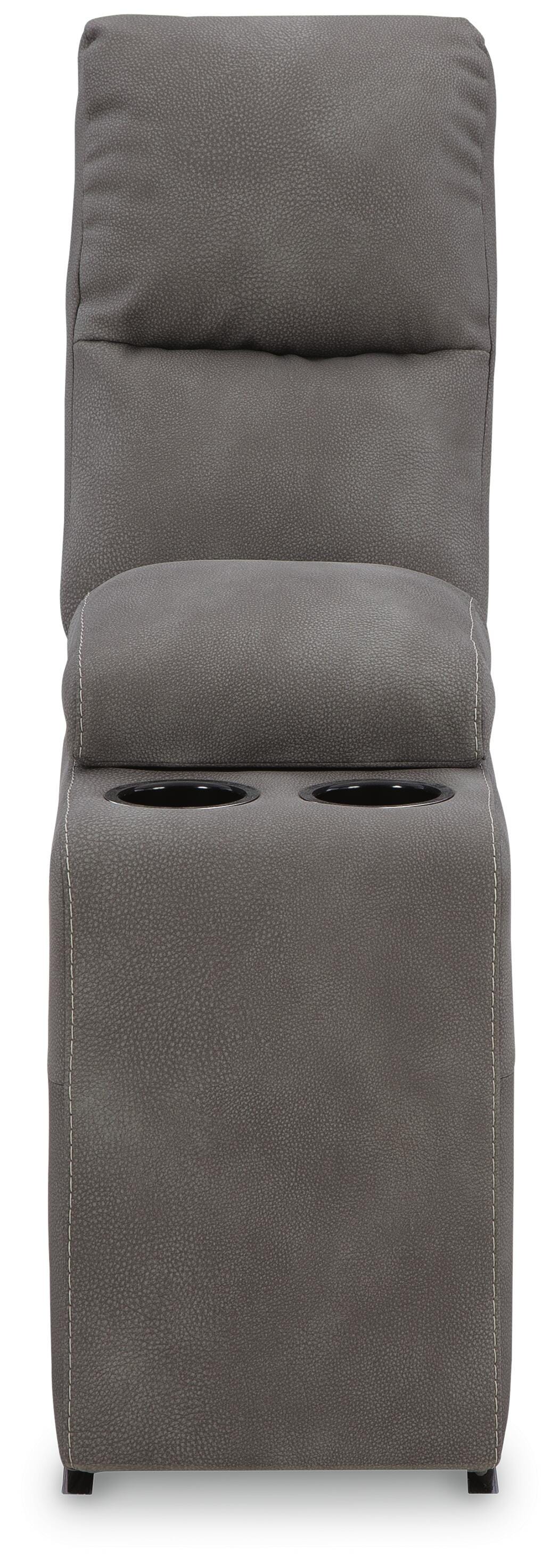 Next-Gen Durapella 5-Pc Power Reclining Sectional in Slate Microfiber