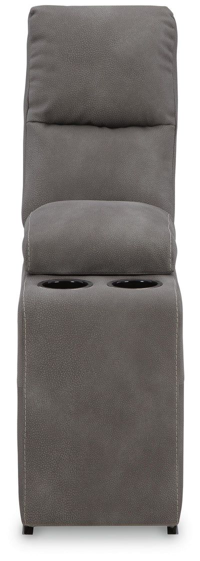 Next-Gen Durapella 5-Pc Power Reclining Sectional in Slate Microfiber
