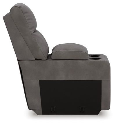 Next-Gen Durapella 5-Pc Power Reclining Sectional in Slate Microfiber