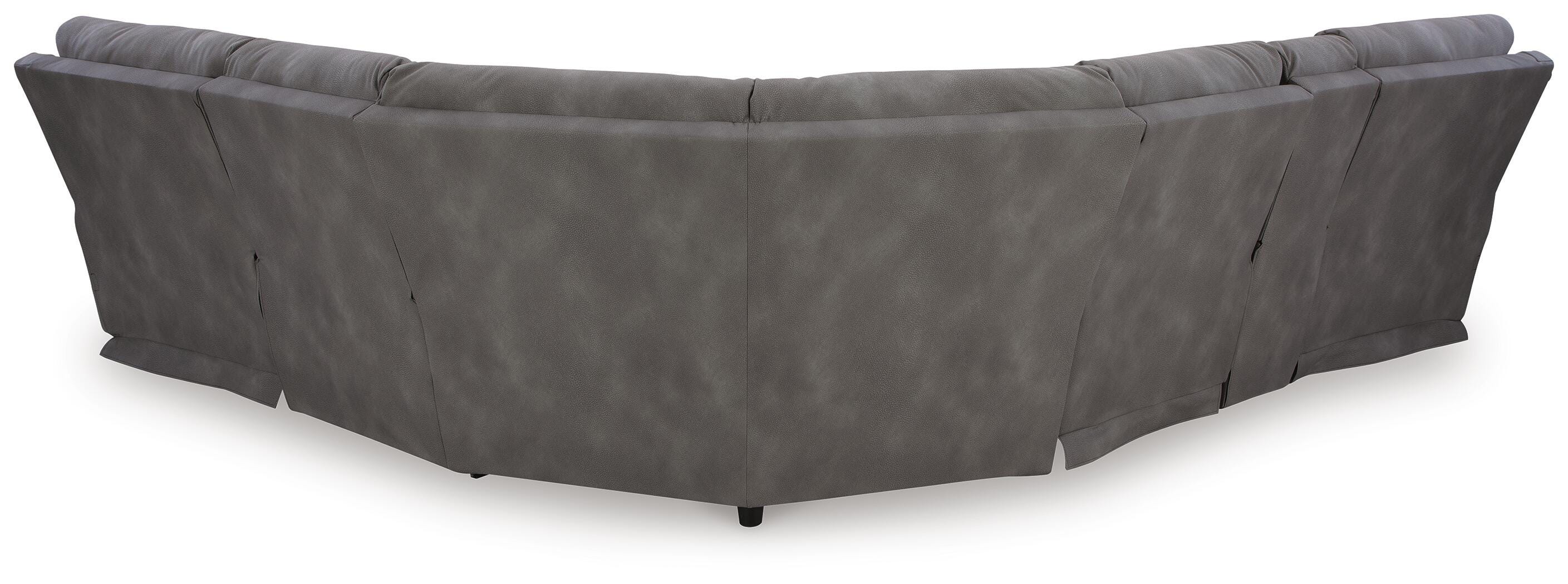 Next-Gen Durapella 6-Piece Power Reclining Sectional in Slate Microfiber