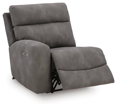 Next-Gen Durapella 6-Piece Power Reclining Sectional in Slate Microfiber