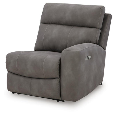 Next-Gen Durapella 5-Pc Power Reclining Sectional in Slate Microfiber