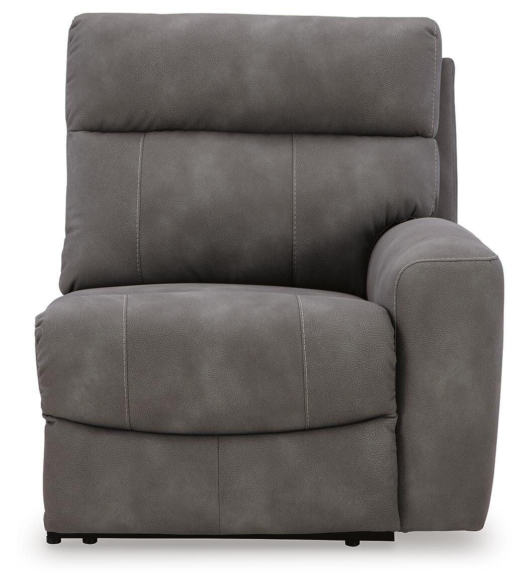 Next-Gen Durapella 5-Pc Power Reclining Sectional in Slate Microfiber