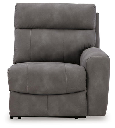 Next-Gen Durapella 6-Piece Power Reclining Sectional in Slate Microfiber