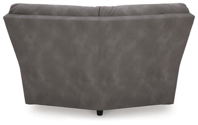 Next-Gen Durapella 4-Piece Power Reclining Sectional in Slate Microfiber