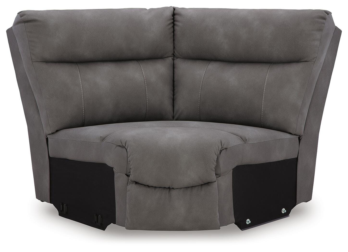 Next-Gen Durapella 5-Pc Power Reclining Sectional in Slate Microfiber