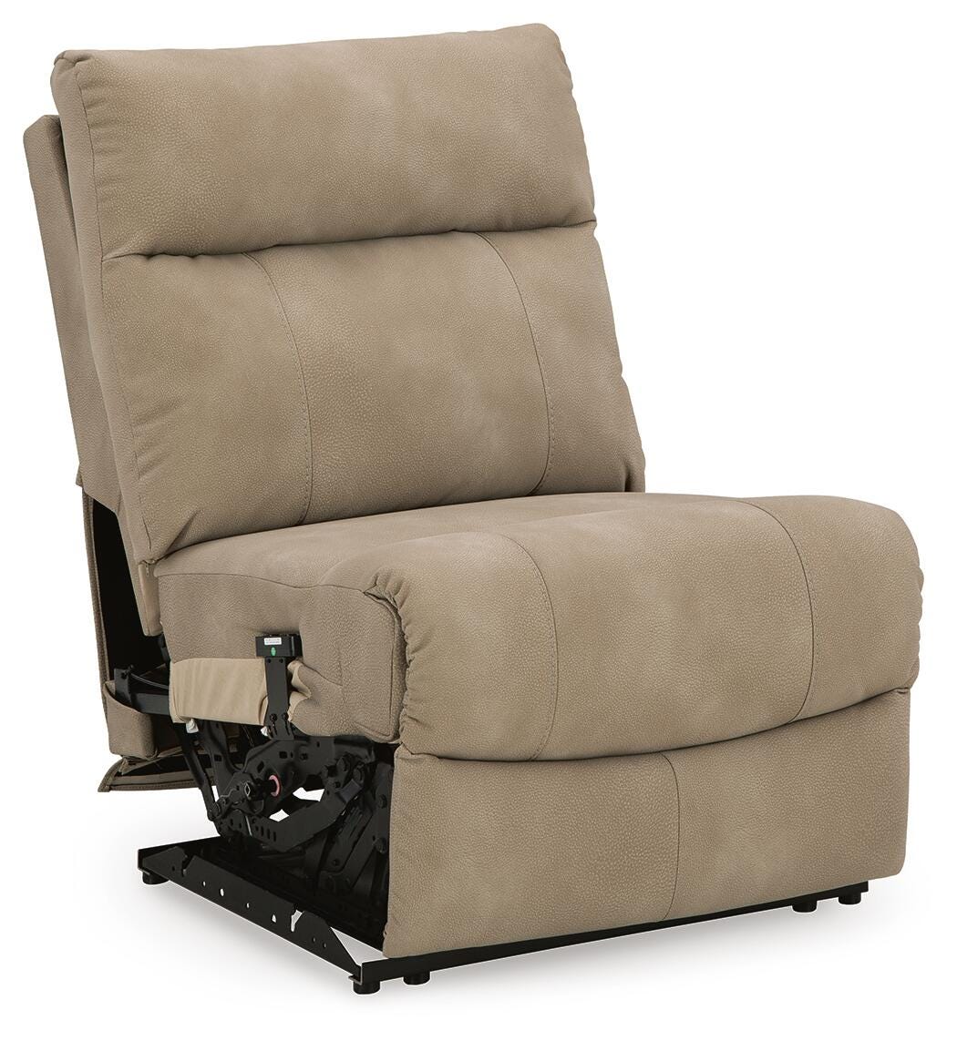 Next-Gen Durapella 6-Piece Power Reclining Sectional in Sand Microfiber