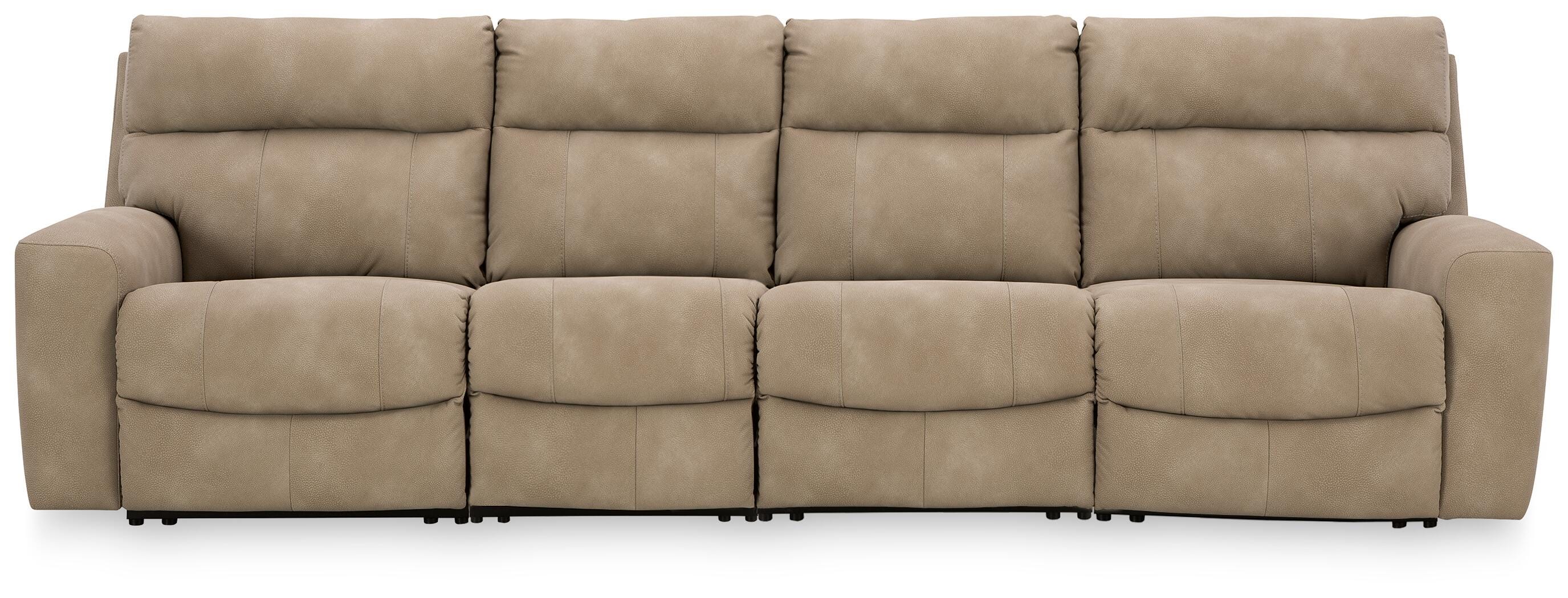 Next-Gen Durapella 4-Piece Power Reclining Sectional Sofa in Sand