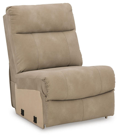 Next-Gen Durapella 5-Piece Power Reclining Sectional in Sand Microfiber