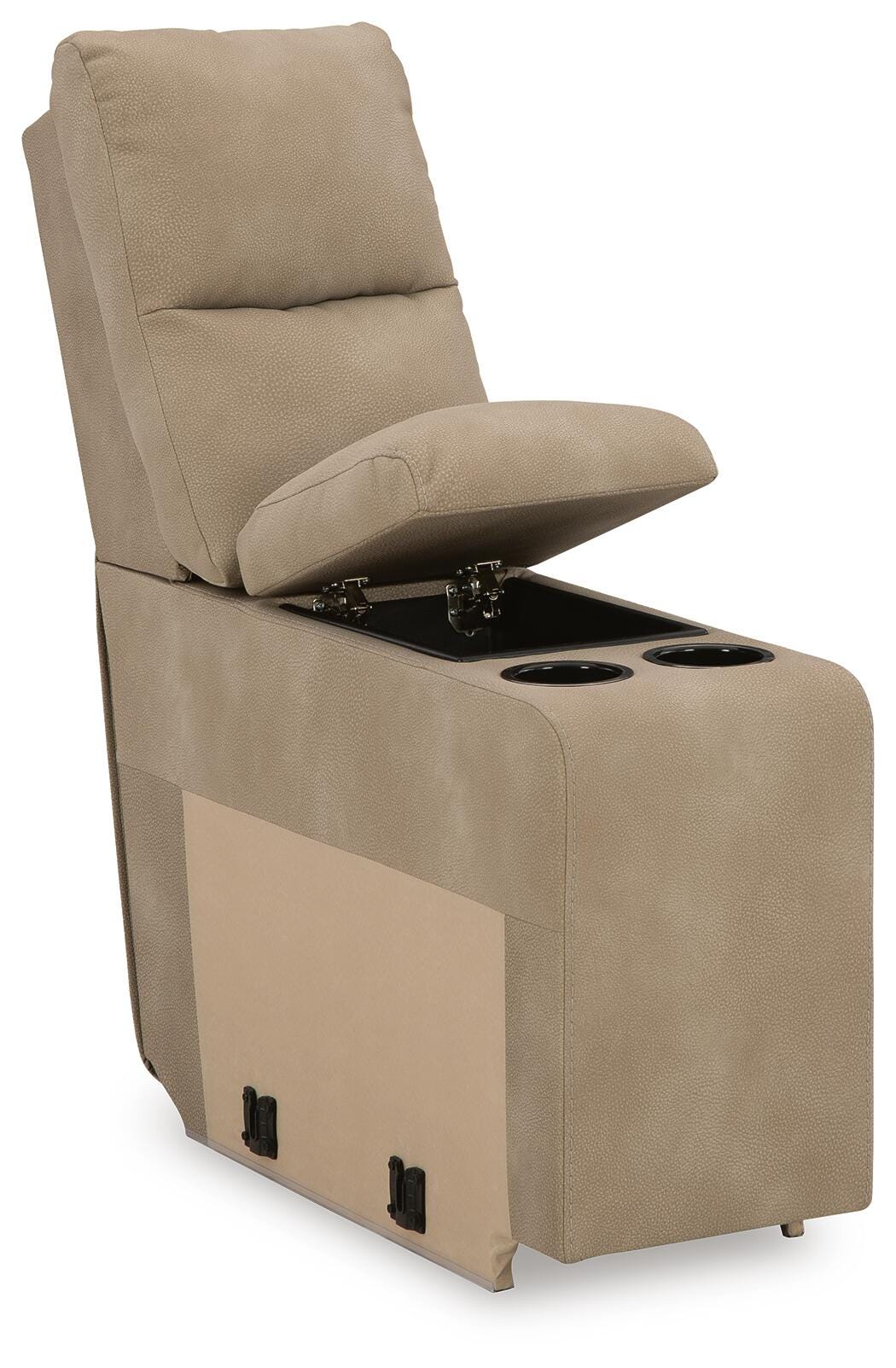 Next-Gen Durapella 6-Piece Power Reclining Sectional in Sand Microfiber